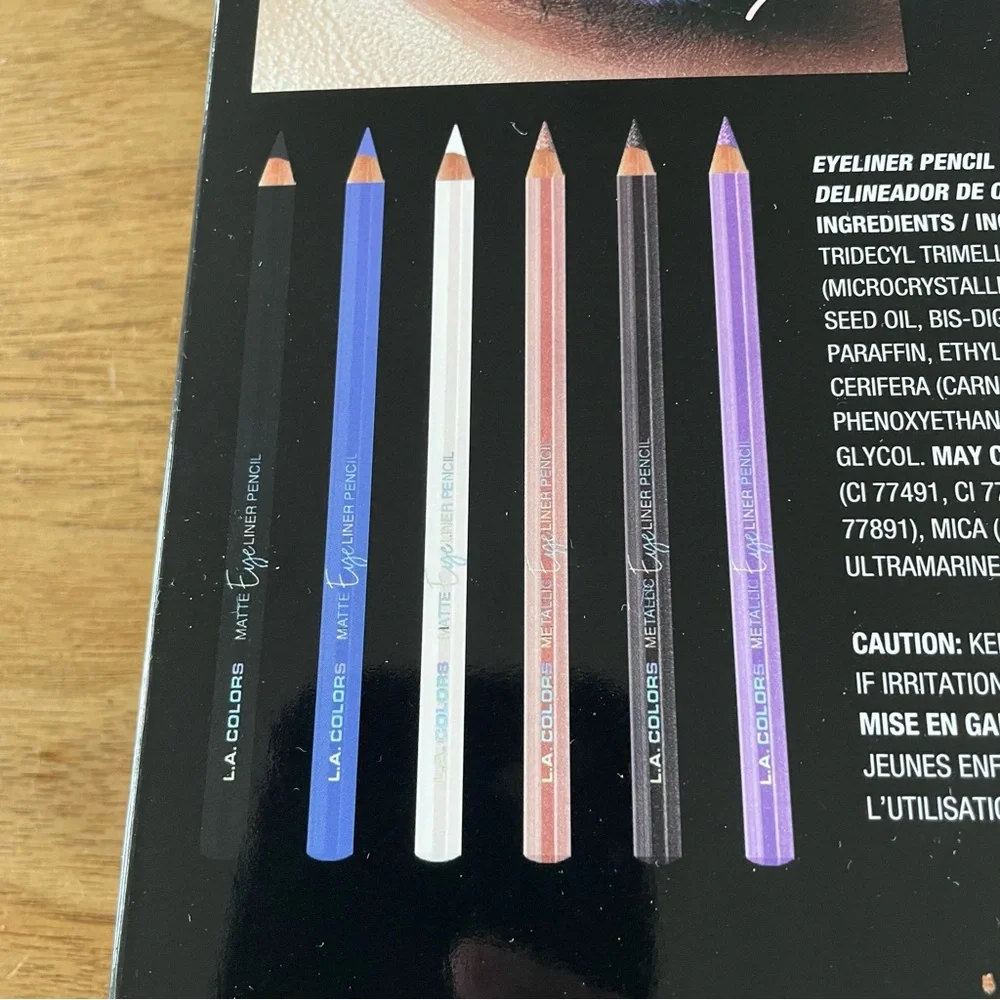 NIP L.A. Colors 7 piece eyeliner set